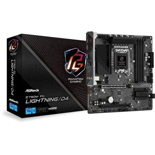 ASRock Z790M PG Lightning/D4 Micro ATX Motherboard